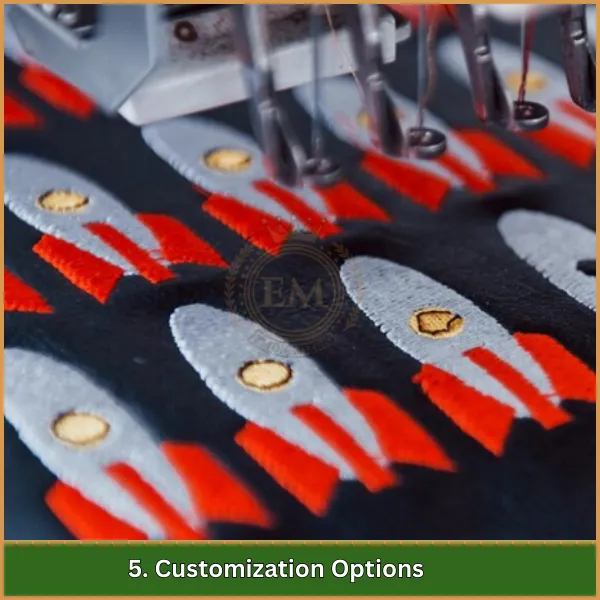 5. Customization Options