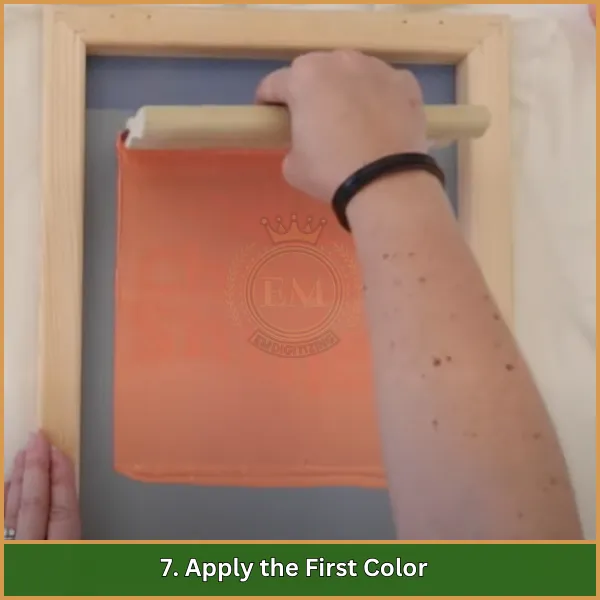 7. Apply the First Color