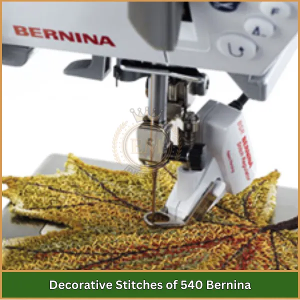 Decorative Stitches of 540 Bernina