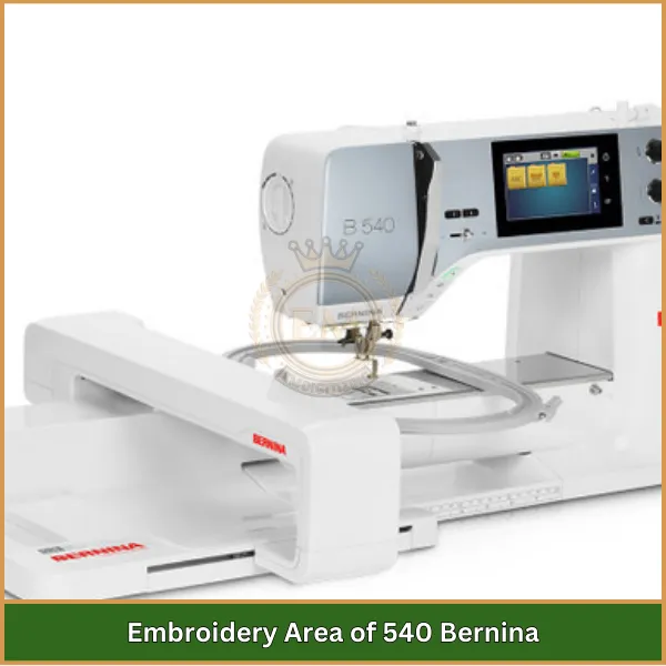 Embroidery Area of 540 Bernina