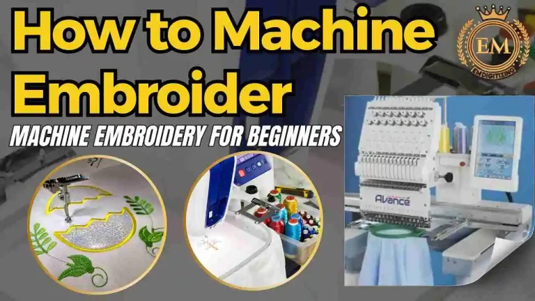 How to Machine Embroider Machine Embroidery for Beginners