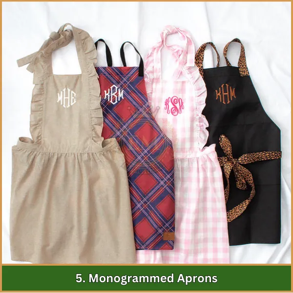 Monogrammed Aprons