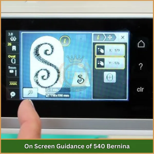 On Screen Guidance of 540 Bernina