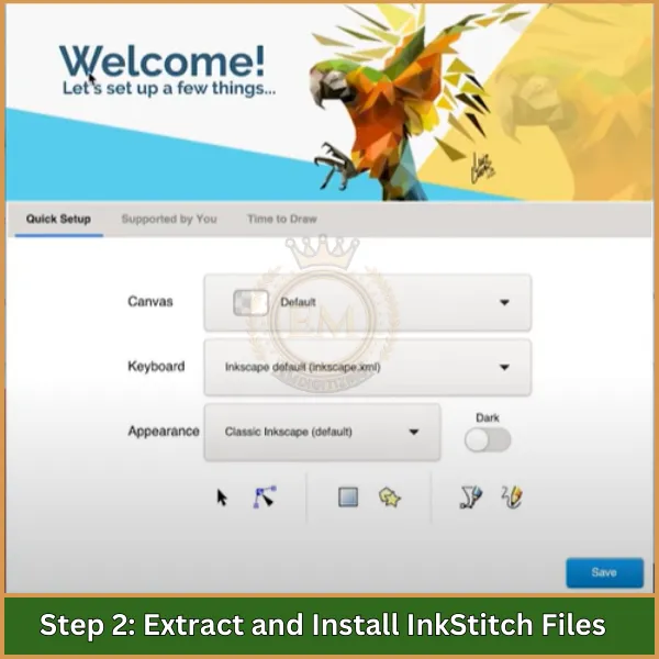 Step 2 Extract and Install InkStitch Files