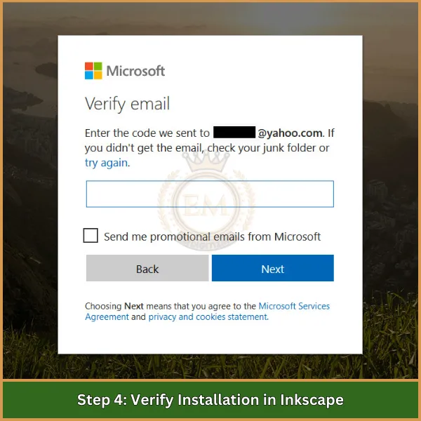 Step 4 Verify Installation in Inkscape