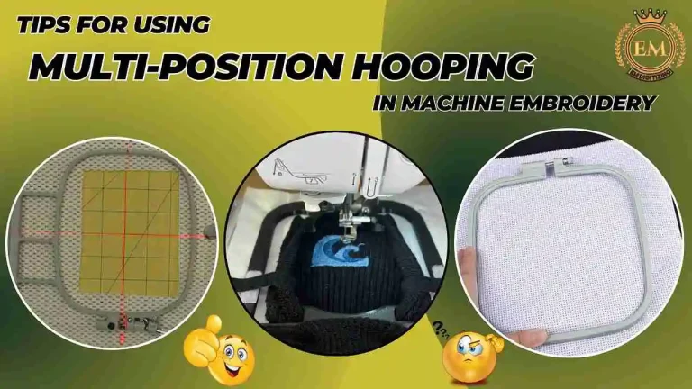 Tips for Using Multi-Position Hooping in Machine Embroidery