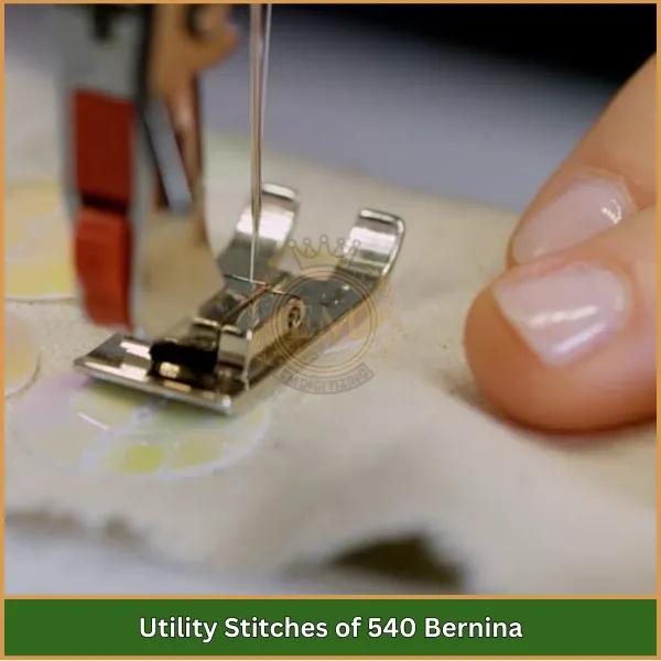 Utility Stitches of 540 Bernina