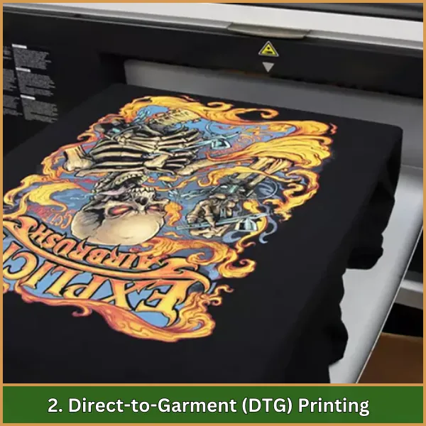 2. Direct-to-Garment (DTG) Printing