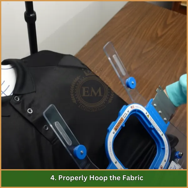 4. Properly Hoop the Fabric