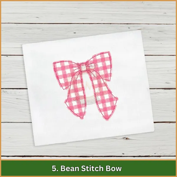 5. Bean Stitch Bow