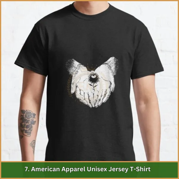 7. American Apparel Unisex Jersey T-Shirt