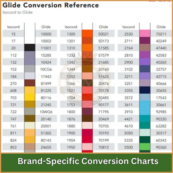 Brand-Specific Conversion Charts