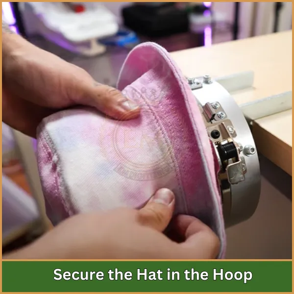 Secure the Hat in the Hoop