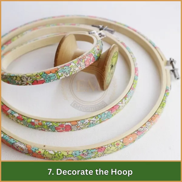 7. Decorate the Hoop