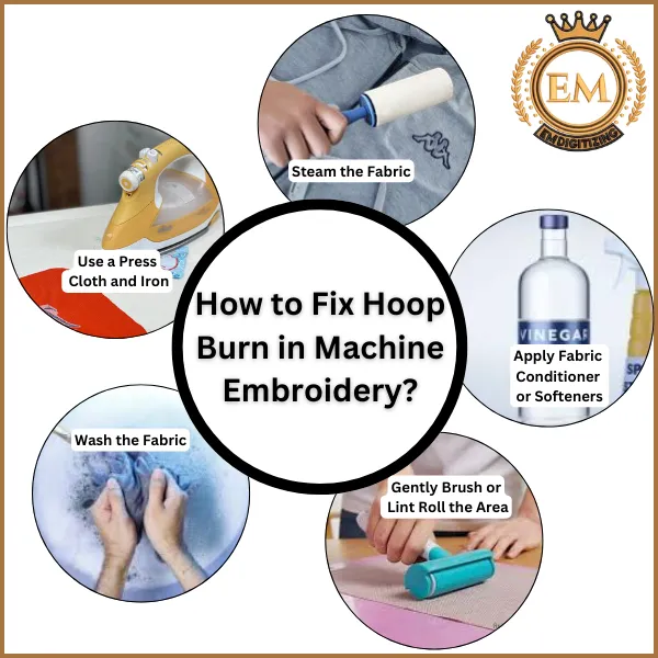 How to Fix Hoop Burn in Machine Embroidery