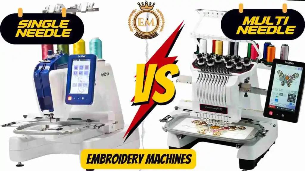 Single Needle Vs Multi Needle Embroidery Machine