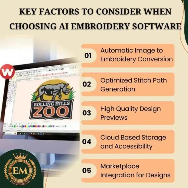 Key Factors to Consider When Choosing AI Embroidery Software