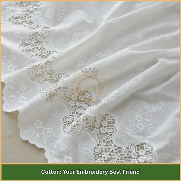 Quel tissu utiliser pour la broderie | Picks de tissu supérieur? 3 1. Cotton Your Embroidery Best Friend