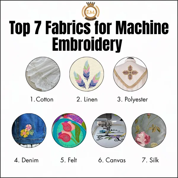 Quel tissu utiliser pour la broderie | Picks de tissu supérieur? 2 Best Fabrics for Machine Embroidery Our Choice