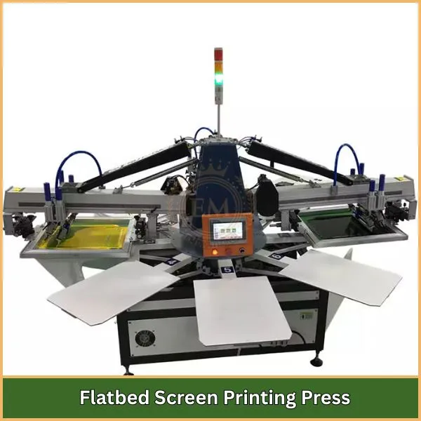 What is an Automatic Screen Printing Press? Tutto quello che devi sapere 3 Flatbed Screen Printing Press