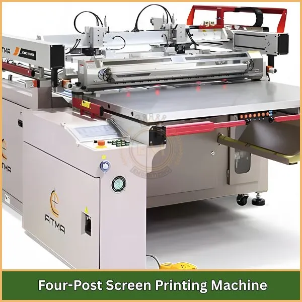 What is an Automatic Screen Printing Press? Tutto quello che devi sapere 5 Four-Post Screen Printing Machine