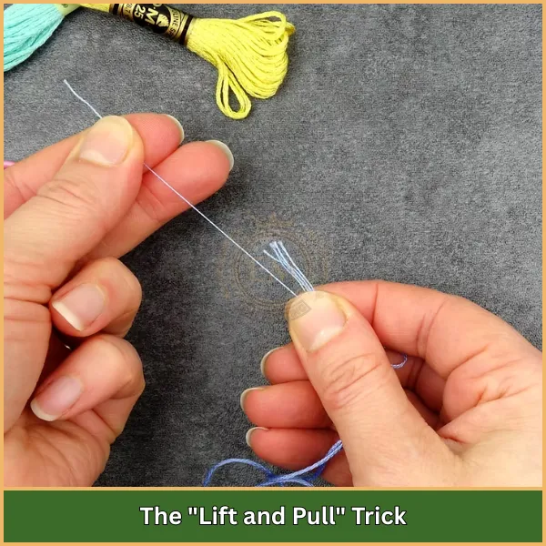 How to Separate Embroidery Floss: 5 Methods for Beginners 2 The Lift and Pull Trick