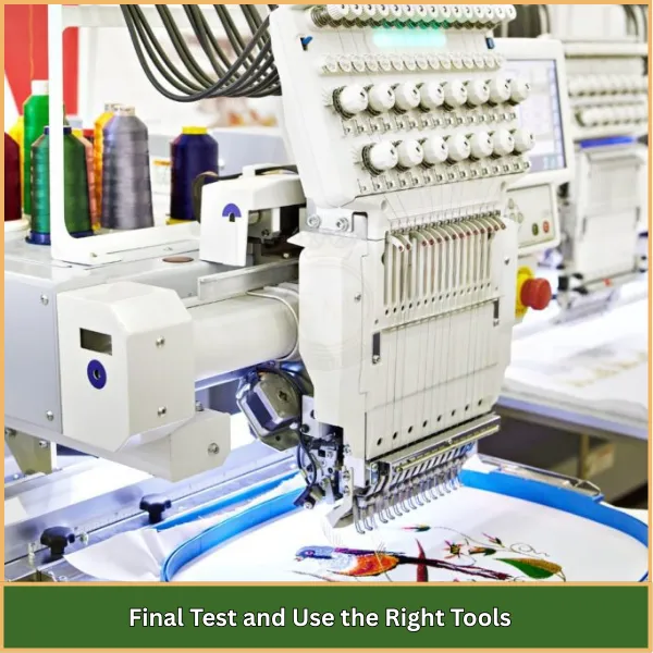 Final Test and Use the Right Tools