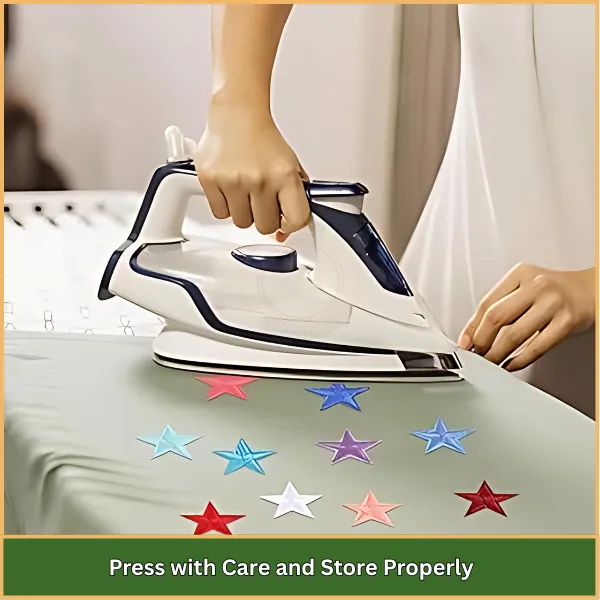 5 Tips to Keep Your Embroidery Patches for Clothes Looking New 4 Press with Care and Store Properly