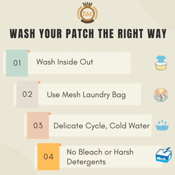 5 Tips to Keep Your Embroidery Patches for Clothes Looking New 2 Wash Your Patch the Right Way