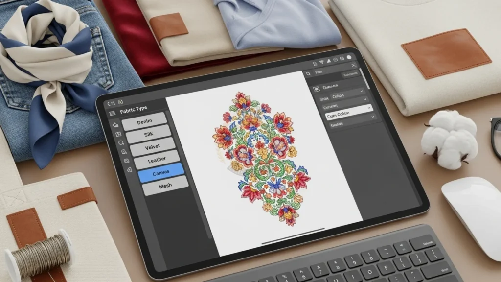Perché digitalizzare il ricamo online è meglio che farlo da soli? 6 Compatibility with Various Fabrics and Materials