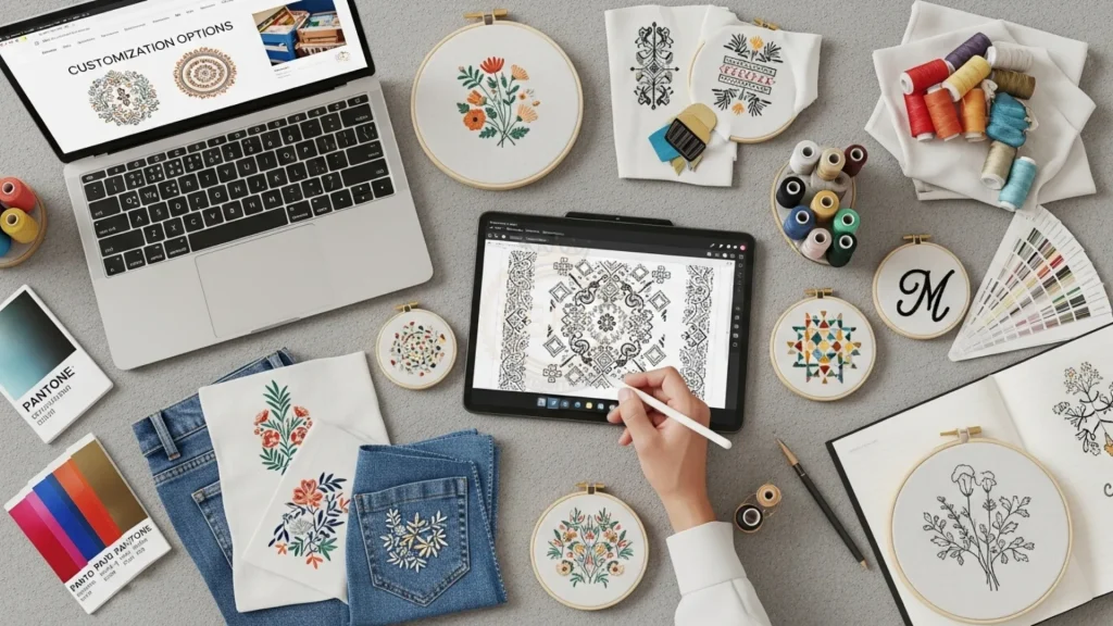Perché digitalizzare il ricamo online è meglio che farlo da soli? 5 Wide Range of Design Options and Customization
